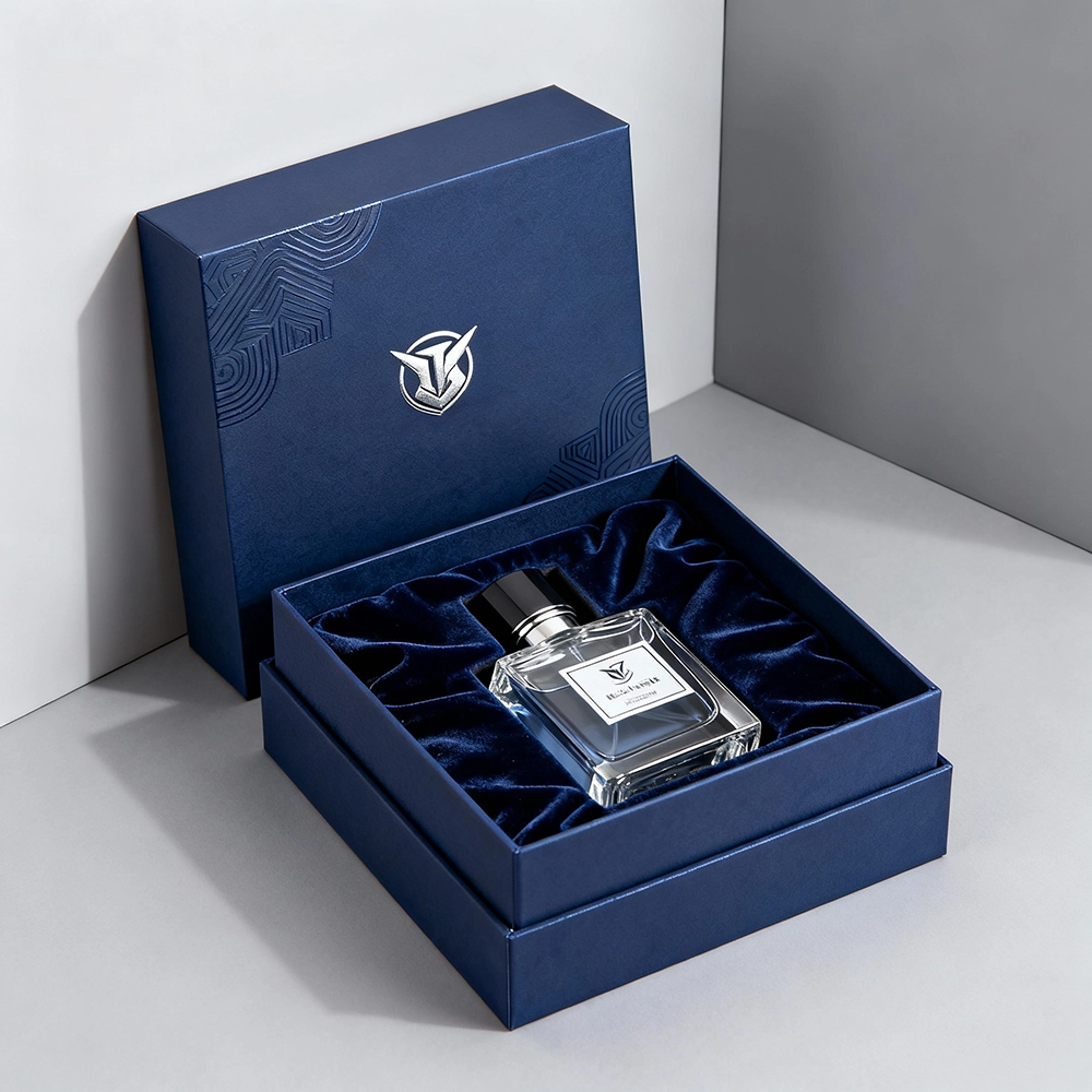 custom cardboard perfume boxes with logo and finishing options